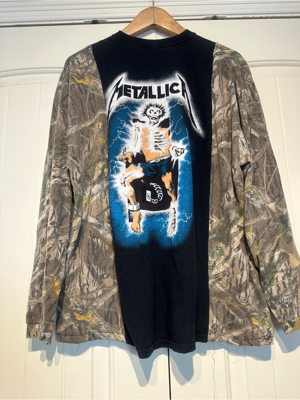 Reworked Metallica Long Sleeve Shirt Size L - Picture 2 of 6